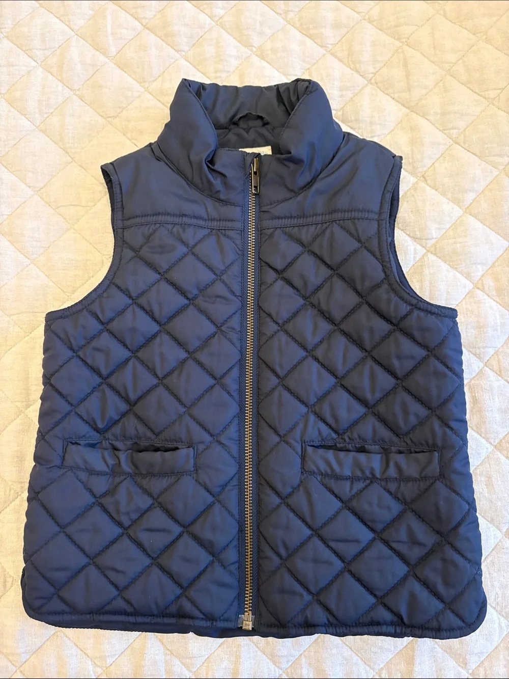 Crewcuts Navy Quilted Puffer Vest